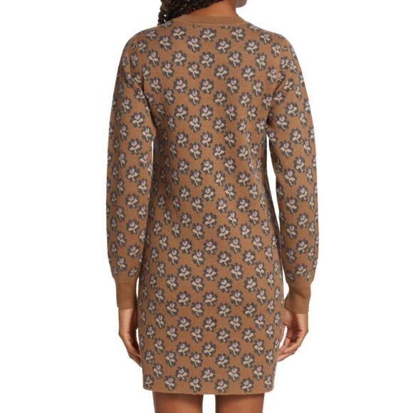 RACHEL COMEY 100% Alpaca Carine Floral Jacquard Sweaterdress NWT Size Small - Picture 4 of 11